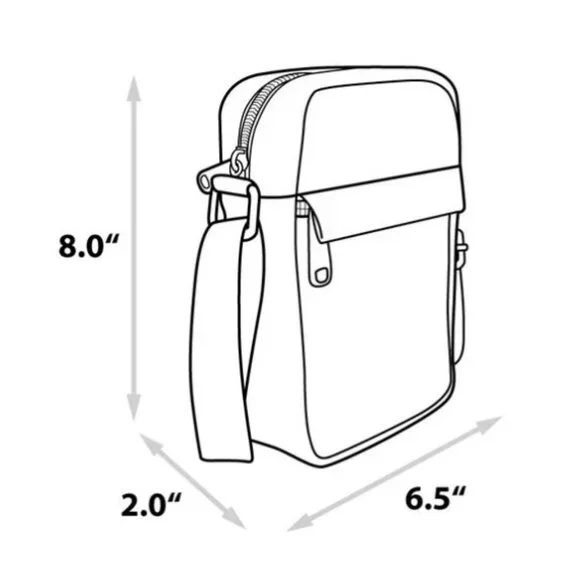 NWT Buckle-Down Women's Crossbody - Beetlejuice Suit Stripes Black White - Picture 3 of 12